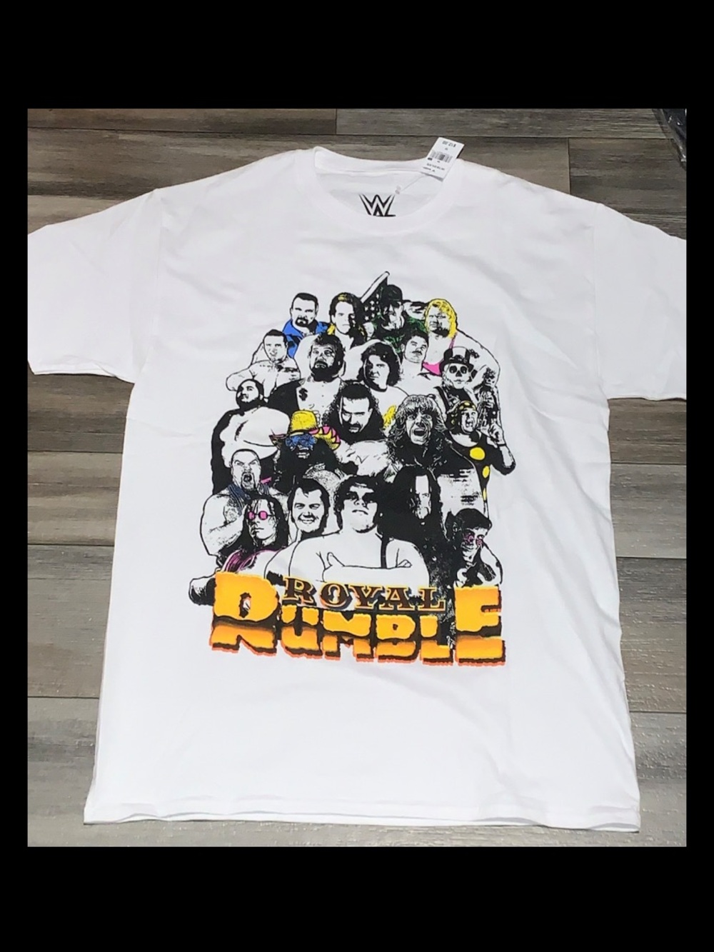 WWE Royal Rumble Multicolor Graphic Tee - White